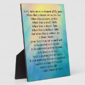 St. Francis' Prayer Fotoplaat (Zijkant)