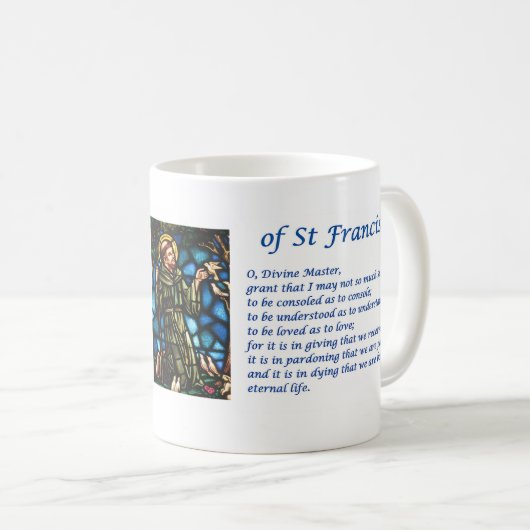 St Francis Prayer Koffiemok (Voorkant rechts)