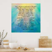 St. Francis' Prayer Poster (Keuken)