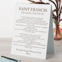 St. Francis Prayer voor huisdieren