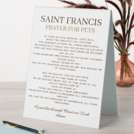 St. Francis Prayer voor huisdieren