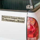 St. Francis Quote-1 Bumpersticker (Op Truck)