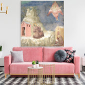 St. Francis Receiving the Stigmata, 1297-99 Canvas Afdruk (Insitu (Woonkamer))