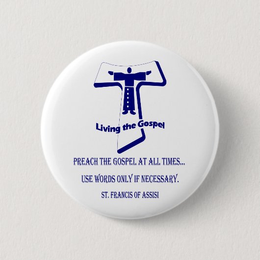 St Francis Ronde Button 5,7 Cm (Voorkant)