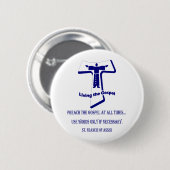 St Francis Ronde Button 5,7 Cm (Voorkant /achterkant)