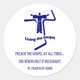 St Francis Ronde Sticker