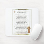 st. francis simpele gebed muismat (Met muis)