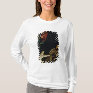 St. Francis troostend door een engel-muzikant T-shirt