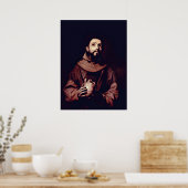 St. Francis van Assisi door Jusepe de Ribera Poster (Keuken)