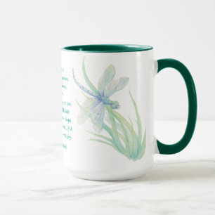 St. Francis van Assisi Dragonfly in Blue Aqua Mok