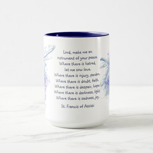 St. Francis van Assisi Dragonfly in Blue Natuur Ar Mok (Midden)