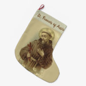 St. Francis van Assisi Grote Kerstsok (Voorkant (Hangend))