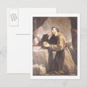 St. Francis van Assisi in Prayer Briefkaart (Voorkant / Achterkant)