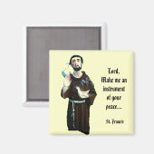 St. Francis van Assisi Magneet (Voorkant / Achterkant)