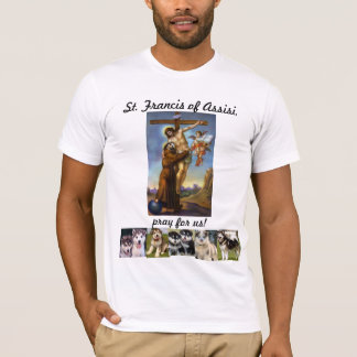 St. Francis van Assisi met Dogs T-shirt