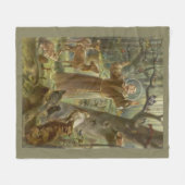 St. Francis van Assisi, Patron Saint of Animals Fleece Deken (Voorkant (Horizontaal))