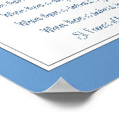 St. Francis van Assisi Prayer Blue Dragonfly Poster (Hoek)