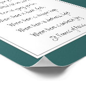 St. Francis van Assisi Prayer Great Blue Heron Bir Poster (Hoek)