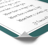 St. Francis van Assisi Prayer Great Blue Heron Bir Poster (Hoek)