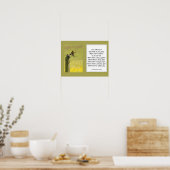 St. Francis van Assisi Prayer met vogelfamilie Poster (Keuken)