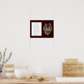 St. Francis van Assisi Prayer met Wolf & Tracks Poster (Keuken)