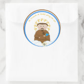 St. Francis van Assisi Ronde Sticker (Tas)
