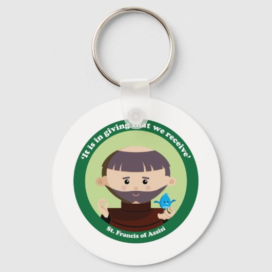 St. Francis van Assisi Sleutelhanger (Voorkant)