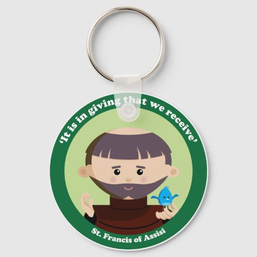 St. Francis van Assisi Sleutelhanger (Voorkant)