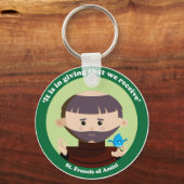 St. Francis van Assisi Sleutelhanger (Voorkant)