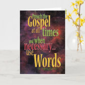 St. Francis van het Citaat van Assisi Kaart (Gele Bloem)