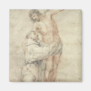 St. Francis verwerpt de wereld en Embracing Magneet