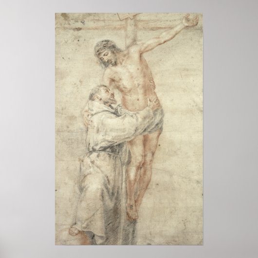 St. Francis verwerpt de wereld en Embracing Poster (Voorkant)