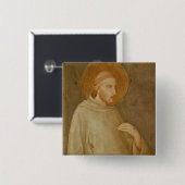 St. Francis Vierkante Button 5,1 Cm (Voorkant /achterkant)