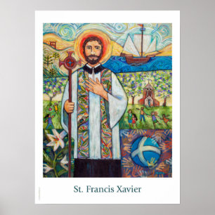 St. Francis Xavier katholiek Poster