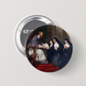 St. Francoise met St. Jeanne Ronde Button 5,7 Cm (Voorkant /achterkant)