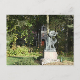 St. Franics en de Wolf van Gubbio Briefkaart