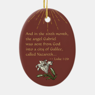 St. Gabriel the Archangel (M 035) Ceramic Ornament