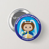 St. Gabriel the Archangel Ronde Button 5,7 Cm (Voorkant /achterkant)