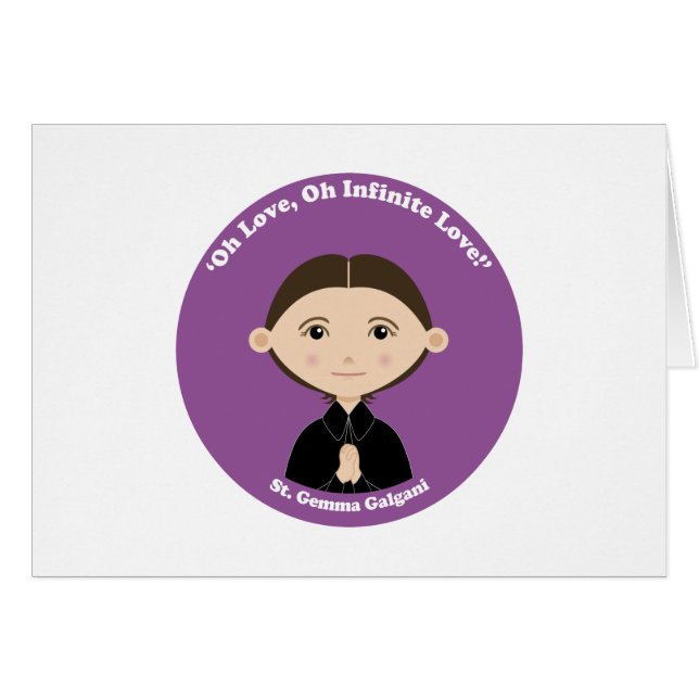 St. Gemma Galgani (Voorkant Horizontaal)