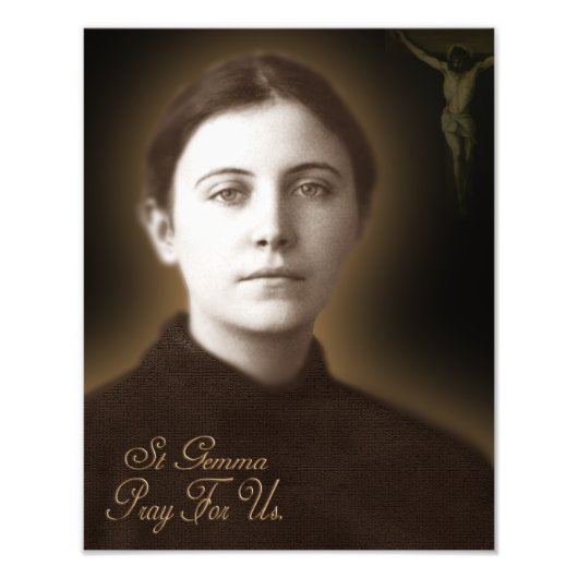 St Gemma Galgani Foto Afdruk (Voorkant)