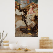 St. George and The Dragon by Bernat Martorell Poster (Keuken)