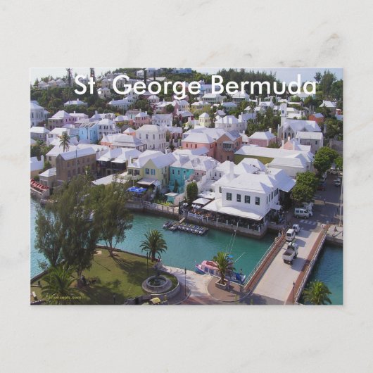 St. George Bermuda Briefkaart (Voorkant)