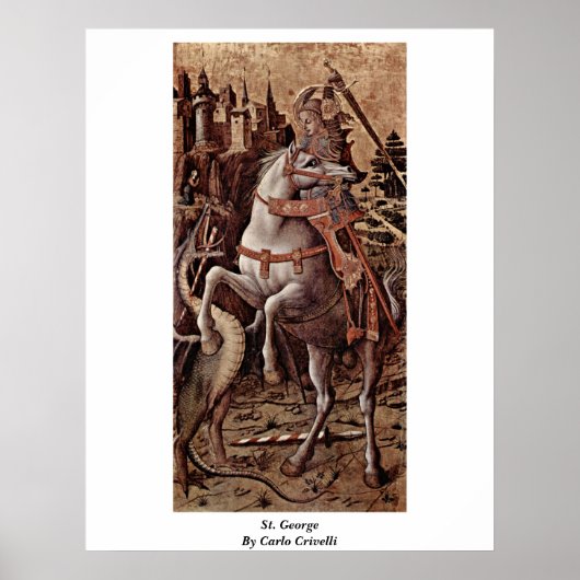 St. George by Carlo Crivelli Poster (Voorkant)