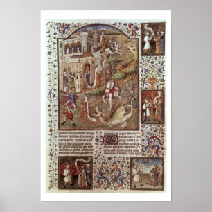 St. George doodt Dragons Poster