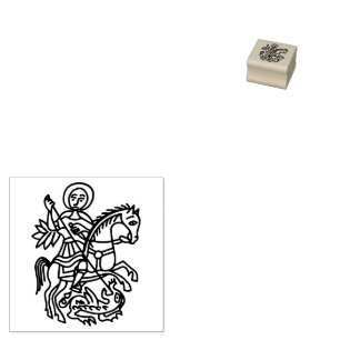 St George Draak Jeruzalem Kruis Erfgoed Tattoo Rubberstempel
