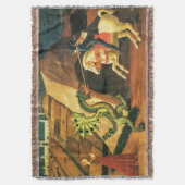 ST. GEORGE, DRAGON EN PRINCES VAN Paolo Uccello Deken (Voorkant Verticaal)