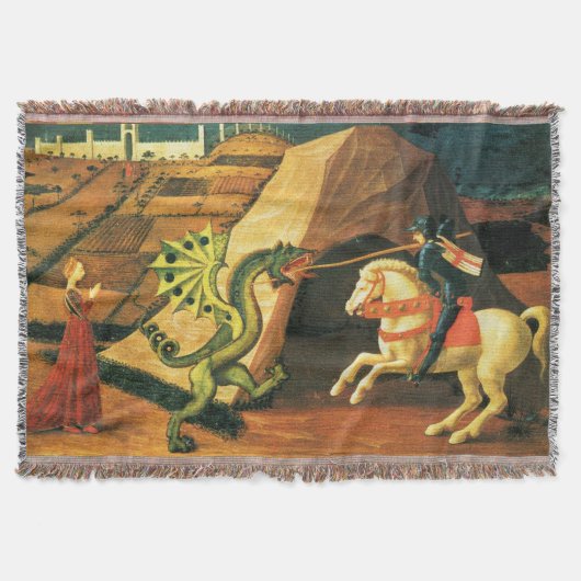 ST. GEORGE, DRAGON EN PRINCES VAN Paolo Uccello Deken (Voorkant)