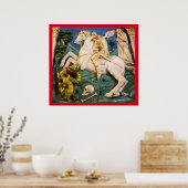 St. George, Dragon en Princess Poster (Keuken)
