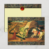 ST. GEORGE, DRAGON EN PRINCIPE BRIEFKAART (Voorkant / Achterkant)