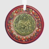 ST.GEORGE, DRAGON /MADONNA ET ENFANT FLORAL CROWN (dos)